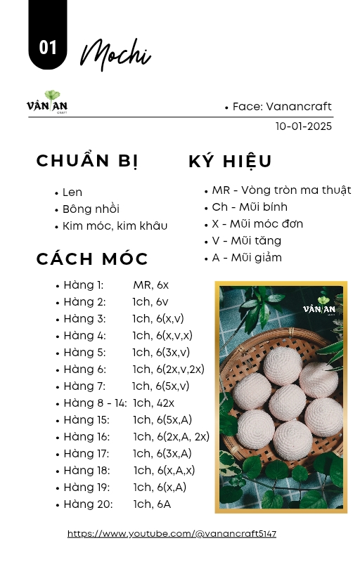 Mochi bằng len